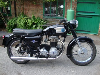 1963 350cc AJS Model 16. Short stroke.